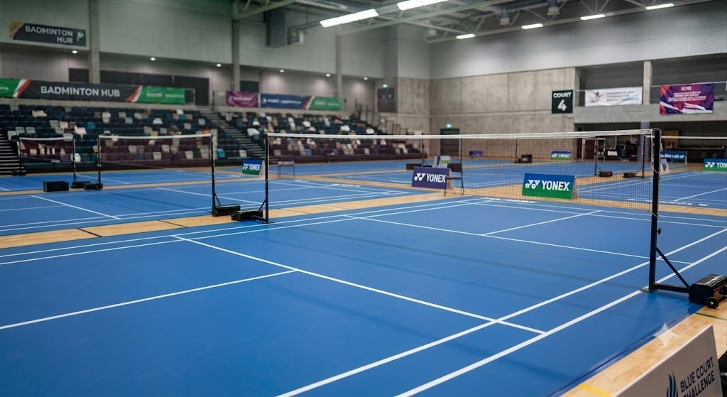Olympic Blue Badminton Court